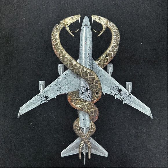 Vintage Y2K Alstyle Apparel & Activewear Snakes On A Plane Promo Tee - Large - Picture 2 of 5